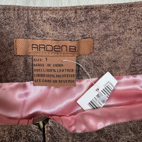 New Arden B Genuine leather Pencil Front Zipper adjustable  Slit - Picture 3 of 5